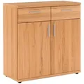 Produktbild: Kommode, Buche, Metall, Kernbuche, furniert,furniert, massiv,massiv, 1 Fächer, 2 Schublade(n) Schubladen, 84x87x39 cm, Goldenes M, Made in Germany, DGM-Klimapakt, Typenauswahl, Wohnzimmer, Kommoden & Sideboards, Kommoden