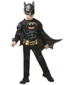 Produktbild: Rubie´s Kostüm Batman-Kostüm für Jungen mit Maske Deluxe Faschingskostüm schwarz-gelb