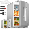 Produktbild: KESSER® Mini Kühlschrank Kühlen & warmhalten auch als Minibar & Kühlbox für Auto - Dunkelgrau/Grau
