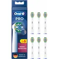 Produktbild: Oral-B Pro Tiefenreinigung 6er Aufsteckbürsten weiß Indikator-Borsten X-förmig