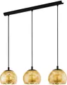 Produktbild: Eglo 98525 ALBARACCIN E27 3-fach Hängeleuchte 780x190mm Schwarz Goldfarben