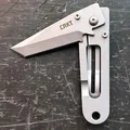 Produktbild: CRKT K.I.S.S. – Schlankes Taschenmesser mit Tanto-Klinge und Tip-Up Clip