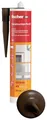 Produktbild: fischer Premium-Bausilikon, geruchsarmes Silikon, wetterfeste Dichtmasse für Innen & Außen, Kartusche für zahlreiche Anwendungen und Baustoffe, Langzeitschutz vor Schimmel, 310 ml, braun