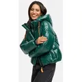 Produktbild: Marikoo Winterjacke Skyraa Leicht glänzendes Obermaterial mit moderner Steppung grün M (38)