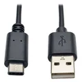 Produktbild: Tripp Lite 6FT USB2.0 Hi-Speed USB-A Stecker auf USB-C Steckerkabel
