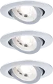 Produktbild: PLM 93389 - Einbauleuchte, 6 W, 3000 K, 70°, rund, chrom matt, 3er Set