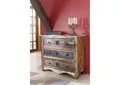 Produktbild: shabby chic Vintage Kommode Unikat indisches Altholz Sideboard mehrfarbig massiv