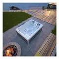 Produktbild: TroniTechnik® Outdoor Whirlpool Spa ELBA 210cm x 150cm mit Heizung, Hydromassage, Sanitäracryl, Farblicht, Abdeckung