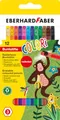 Produktbild: Eberhard Faber 514817 - Buntstifte Set Colori, 12 radierbare Buntstifte, hexagonale Form