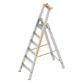 Produktbild: Layher Stufenstehleiter einseitig begehbar Topic 1064 Aluleiter Stehleiter