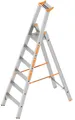 Produktbild: Layher Topic 1064 Stufenstehleiter 6 Stufen Stehleiter Aluleiter Leiter