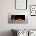 Produktbild: Noble Flame VEGAS 770 Edelstahl - Elektrokamin Wandkamin Kaminofen Kamin - Wand