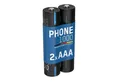 Produktbild: ANSMANN AG Telefon Akku Micro AAA, 950 mAh 1,2V, 2 Stück, leistungsstark Akku 1000 mAh (1.2 V)