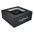Produktbild: Logitech Kabelloser Bluetooth Audio-Empfänger, Multipoint Bluetooth, 3.5 mm & Cinch-Eingang, Pairing-Taste, 15 m Reichweite, EU Stecker, PC/Mac/Tablet/Handy/AV-Receiver/Stereoanlage - Schwarz