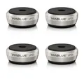Produktbild: VIABLUE UFO Absorber für Lautsprecher & Hifi Komponenten 4er Set silber | 50302