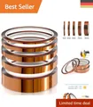 Produktbild: Professionelles Kapton Tape 33m, Hitze- und Druckbeständig, 5 Breiten verfügbar