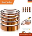 Produktbild: 5 Stück Kapton Tape 3-25mm, Hitzebeständig bis 280°C, für Elektronik und Löten