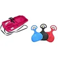 Produktbild: KHW | Lenkschlitten Set Snow Fox | Pink | Made in Germany | inklusive Po-Rutscher | ideal für winterlichen Fahrspaß