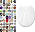 Produktbild: SANILO® WC-Sitz mit Absenkautomatik Muschel Weiß, Toilettendeckel direkt vom Hersteller, Klodeckel, Klobrille, WC Deckel, Toilettensitz, Toilettenbril