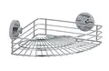 Produktbild: WENKO Vacuum-Loc Eckablage Mod. Bari Wandregal ohne bohren praktische Vakuum-Befestigung verchromtes Metall für Badezimmer und Küche 35 x 9 x 22,5 cm