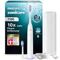 Produktbild: Philips Sonicare 7100 elektrische Zahnbürste, Schallzahnbürste mit App, 4 Putzmodi und 3 Intensitätsstufen, Andruckkontrolle, EasyStart, SmarTimer, Weiß, Modell HX7420/02 [Neue Technologie]