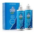 Produktbild: Avizor All Clean Soft Doppelpack 2×350 ml All‑in‑One Pflegelösung Kontaktlinsen