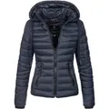 Produktbild: Navahoo Damen Steppjacke Lulana – Leicht, Stylisch & Abnehmbare Kapuze
