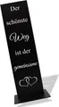 Produktbild: Gartenschild Metall Deko Schild schwarz Spruchtafel Hochzeit