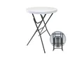 Produktbild: TRUTZHOLM Stehtisch klappbar Ø 80 cm Tischplatte Höhe 110 cm Partytisch Bistrotisch (Tisch), Pflegeleicht