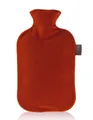 Produktbild: Fashy Wärmflasche Wärmflasche mit Bezug Flauschbezug Vliesbezug Fleecebezug 2L Rot