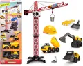 Produktbild: Dickie Toys Volvo Construction Baustellenset Kran Autospielset KARTON BESCHÄDIGT