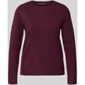 Produktbild: Betty Barclay Strickpullover mit gerippten Abschlüssen in Bordeaux, Größe 40