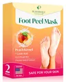 Produktbild: Fußmaske - Hornhaut Socken - Fussmaske Pfirsich 2 Paar Hornhautentferner Socken