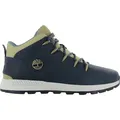 Produktbild: Timberland Sprint Trekker Mid Boot - Herren Winter Schuhe Stiefel Leder Blau TB0A6AKV-EP1 , EU 44 US 10 - Weiß/Dunkelblau/Grün - 44