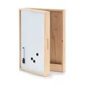 Produktbild: Zeller 15142 Schlüssel-/Memo-Box mit Whiteboard, Holz Schlüsselkasten, Holz, Weiß, 42 x 30 x 8 cm