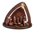 Produktbild: Hansmeier Krippe Moderne Weihnachtskrippe, Krippe, inkl. Krippenfiguren, robustes Material, Krippenfiguren im Lieferumfang enthalten