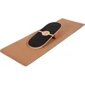 Produktbild: Selonis Balance Board Aus Holz Koordinationstraining Balancebrett Physiotherapie Skateboard Surfbrett Fitness Crossfit Yoga Mit Matte Für Erwachse...