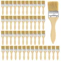 Produktbild: Kurtzy Pinselset 5,08 cm (48 STK) – Profi Malerpinsel Set Holz Pinsel, Pinsel Set für Farbe, Lack, Beizen, Klebstoff - Pinselset Maler, Lasurpinsel Set, Lackpinsel Set für Malerbedarf, Streichen, DIY