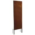 Produktbild: Sichtschutz Rost Metall Gartenzaun 150x50cm Steckfuß Sichtschutzwand Edelrost - Rot