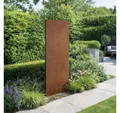 Produktbild: ESTEXO Sichtschutzelement Sichtschutz Rost Metall Gartenzaun 150x50cm Steckfuß Sichtschutzwand