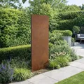 Produktbild: Sichtschutz Rost Metall Gartenzaun 150x50cm Steckfuß Sichtschutzwand Edelrost