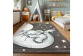 Produktbild: SIMPEX24 Teppich Elefant Design, Läufer, Höhe: 11 mm, Kinderteppich Elefant Design Baby Teppich Kinderzimmer Pflegeleicht