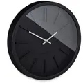 Produktbild: Relaxdays Wanduhr Kunststoff, analog, Quarzuhr, Ø 35 cm, schwarz
