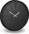 Produktbild: Relaxdays Wanduhr, ohne Sekundenzeiger, modern, analog, Uhr für Küche, Wohnzimmer, Arbeitszimmer, rund, Ø 35 cm, schwarz