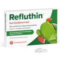 Produktbild: Refluthin bei Sodbrennen | 16 Kautabletten mit Fruchtgeschmack | Medizinprodukt | Reflux-Beschwerden & Sodbrennen | neutralisiert überschüssige Magensäure | vegan & glutenfrei | Sodbrennen Tabletten