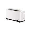 Produktbild: Braun Breakfast 1 HT1110WH Toaster mit extra langem Schlitz, 8 Bräunungsstufen, Aufwärm- und Auftaufunktion, Krümelfach, 25 cm Schlitz, Leistung 1030 W, Weiß