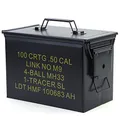 Produktbild: RAMROXX Munitionskiste Ammo Box Metallkiste Transport Metallbox 327x185x227mm schwarz