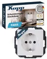 Produktbild: PARIS Schutzkontaktsteckdose in Arktis-Weiß - Hochwertige 1-fach Unterputz-St...