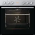 Produktbild: Gorenje BC6715E02XK Einbauherd, 60cm breit, 77 L, Pizza Funktion, Umluft, Großflächengrill, Schnellaufheizung, Edelstahl/Schwarz - Silber