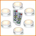 Produktbild: LED Schrankbeleuchtung 6er Set Mit Fernbedienung, Dimmbar, Timer, 4000 K, 40